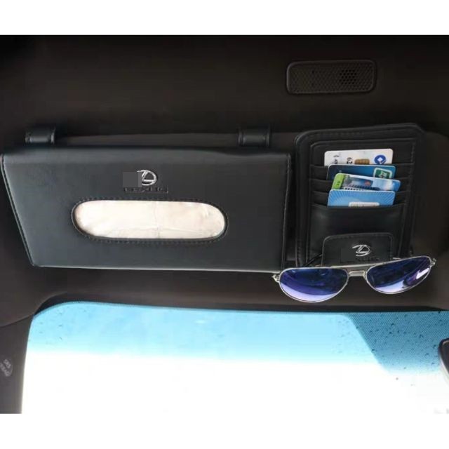 ✔  Lexus / BMW / 賓士 / Toyota / AUDI 車用 紙巾盒 跟 卡夾- 適用遮陽板掛式卡夾