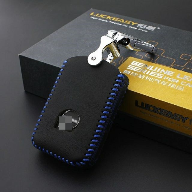 Volvo s90鑰匙扣xc90 汽車 遙控 鑰匙套 牛皮 鑰匙包 鑰匙殼 專用